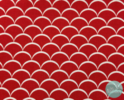 David textiles - new waves red