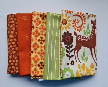 Fat quarter bundel - autumn forest 