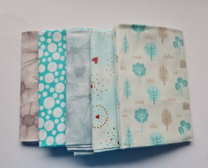 Fat quarter bundel - little forest 