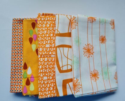 Fat quarter bundel - oranje