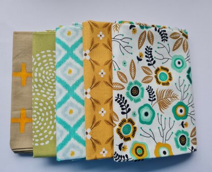 Fat quarter bundel - botanical 