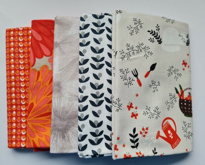 Fat quarter bundel - gardening