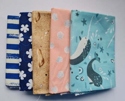 Fat quarter bundel - oceaan 