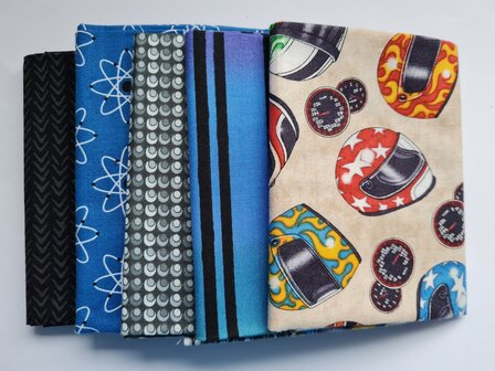 Fat quarter bundel - need for speed 