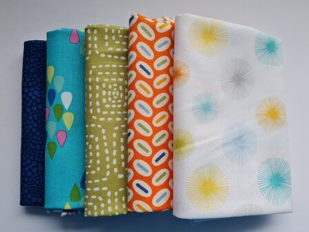 Fat quarter bundel - Rain