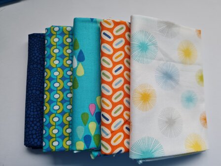 Fat quarter bundel - rain