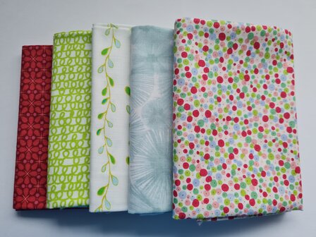 Fat quarter bundel - flora