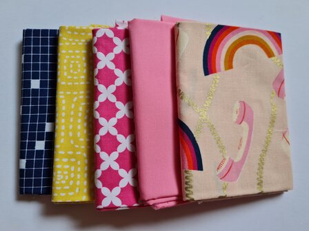 Fat quarter bundel - telefoon