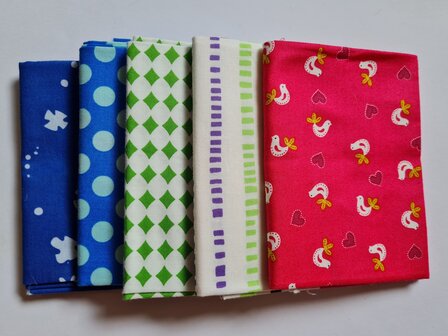 Fat quarter bundel - love birds