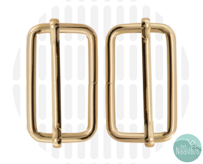 Zipperzoo slider 38mm gold