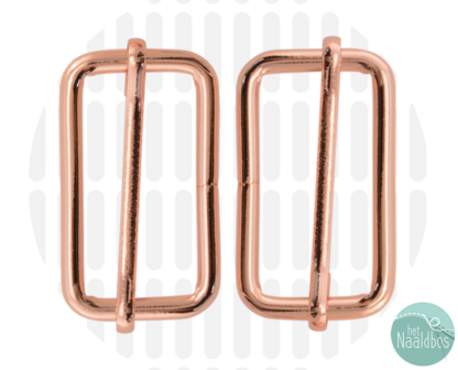 Zipperzoo slider 38mm rose gold