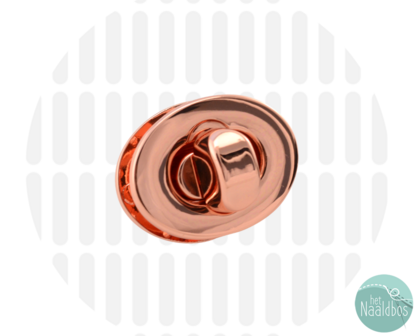 Zipperzoo small turn lock rose gold