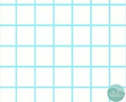 Windham - Citrus white aqua grid