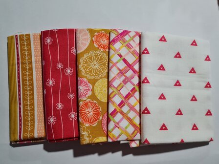 Fat quarter bundel - dahlia