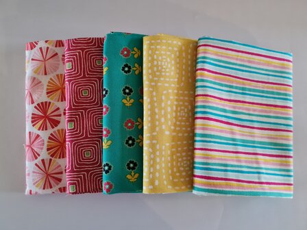 Fat quarter bundel - happy