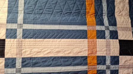 Upscale plaid mediterraneo quiltkit 