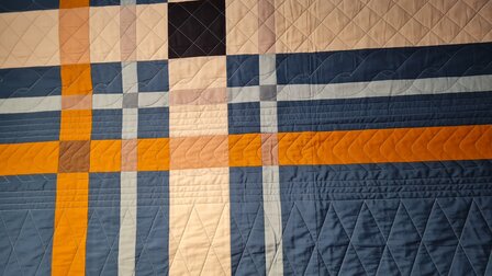 Upscale plaid mediterraneo quiltkit 