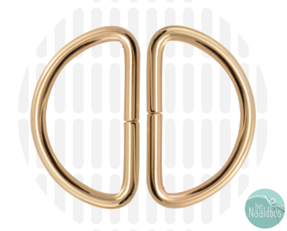 Zipperzoo D-ring 38mm gold