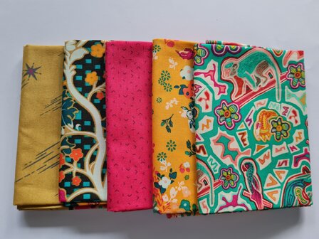 Fat quarter bundel - rainforest