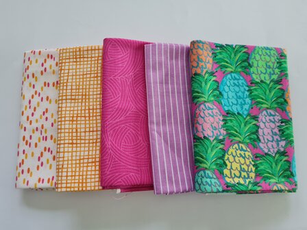 Fat quarter bundel - ananas