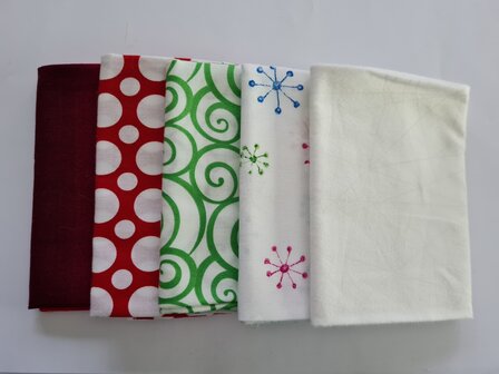 Fat quarter bundel - kerst