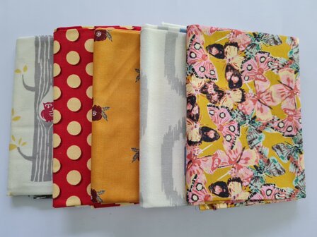 Fat quarter bundel - vlinders