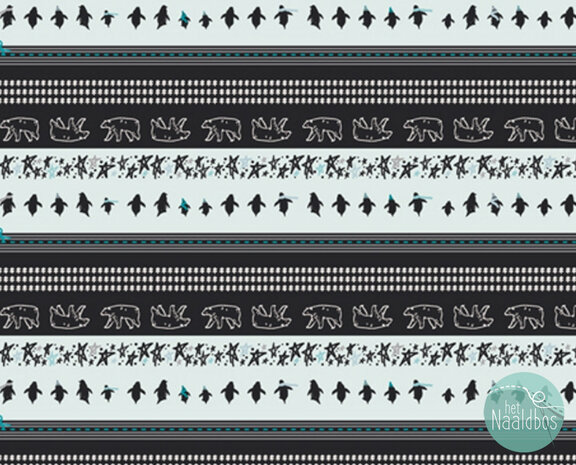 bies/binding stof Art gallery fabrics - arctic tales winterbound